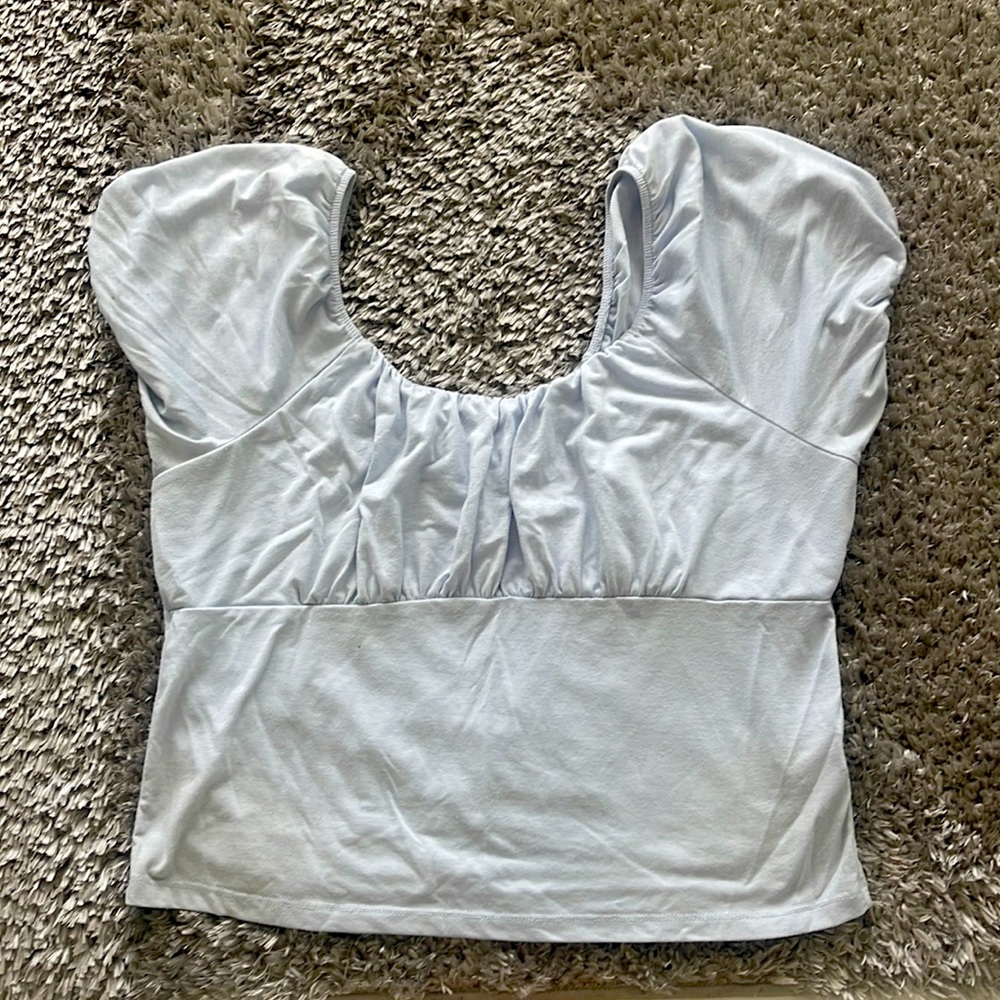 So xxl lilac blue blouse gently used